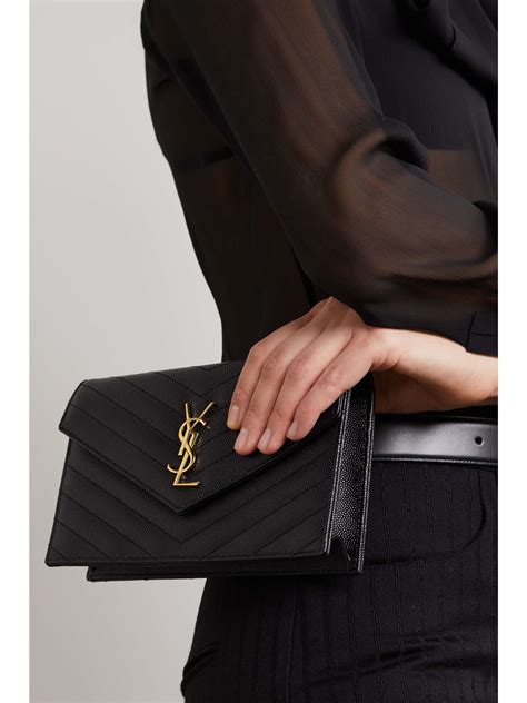 pochette ysl panna|SAINT LAURENT Cassandre matelassé leather pouch .